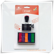 Text Seal Roller Stempel mit 5 Farbe Stempelkissen für Werbegeschenke (OI36016)